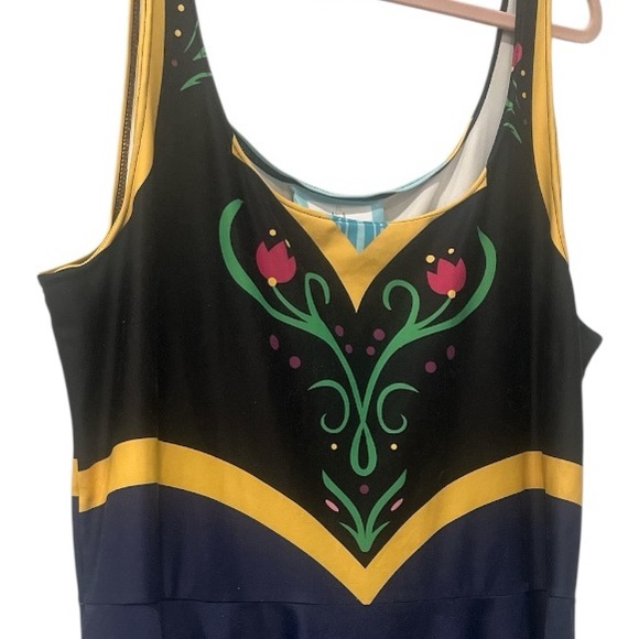 Anna Frozen Costume dress Skater dress Disney Plus size - Picture 2 of 13